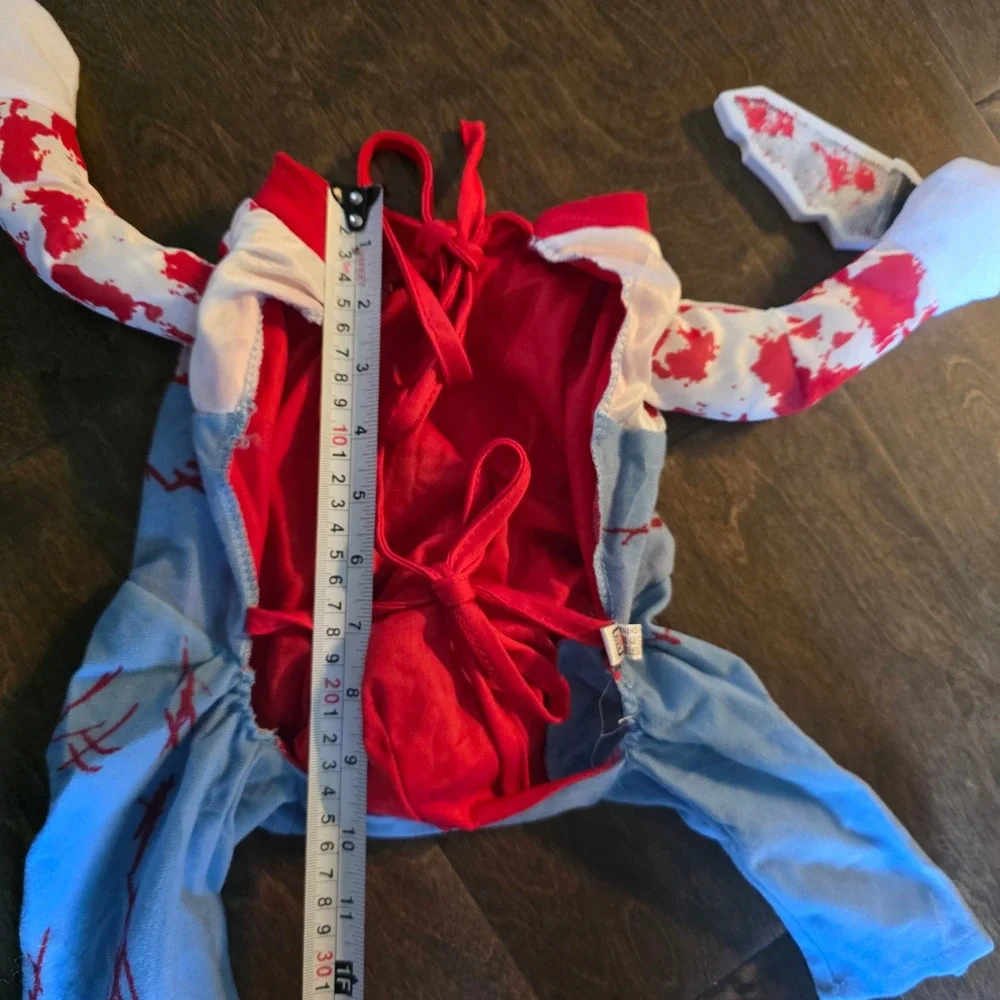 NWOT Dog Killer Horror Knife Blood adog Costume for Medium Dogs